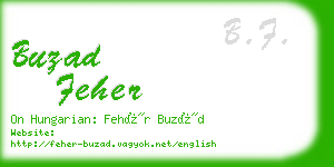 buzad feher business card